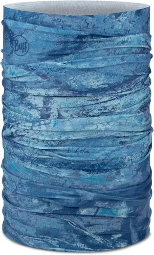 Vista 11 de BUFF CoolNet UV Polaina para el cuello, Protección solar UPF 50, Transpirable, Versátil, Mascarilla de secado rápido, Negro y Azul, Talla para Lazs