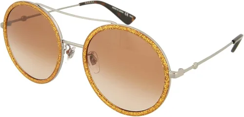 Vista 2 de Gucci Gafas de sol redondas Ruthenium brillante dorado GG0061S-30001034-011