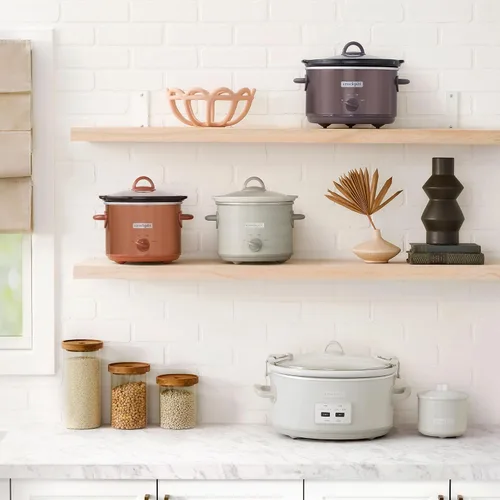 Vista 2 de Crock-Pot Olla de cocción lenta Cook and Carry de 7 cuartos con control táctil, 4 configuraciones preprogramadas, recipiente de cerámica extraíble