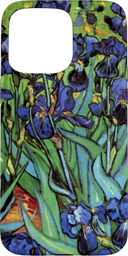 Vista 31 de Irises by Vincent Van Gogh, Flowers in a Garden - Carcasa para iPhone 17