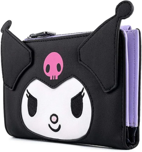 Vista 2 de Loungefly Sanrio Hello Kitty Kuromi Cosplay Flap Wallet, Multi, Billetera plegable