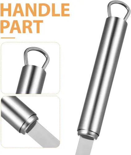 Vista 8 de DOITOOL Juego de espátula para tartas y panqueques, raspador de crema de acero inoxidable y mantequilla para hornear, glaseado, masa de crepé