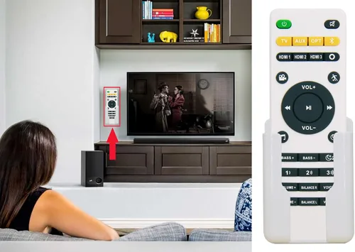 Vista 6 de YING RAY Nuevo control remoto de repuesto para Polk Audio para Polk MagniFi 2, RE9114-1, RE91141, RTRE91141 MagniFi 2, Polk Omni SB1 Soundbar