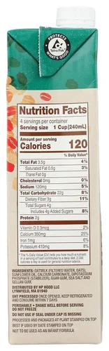 Vista 2 de Planet Oat, Leche de avena extra cremosa, 32 onzas líquidas