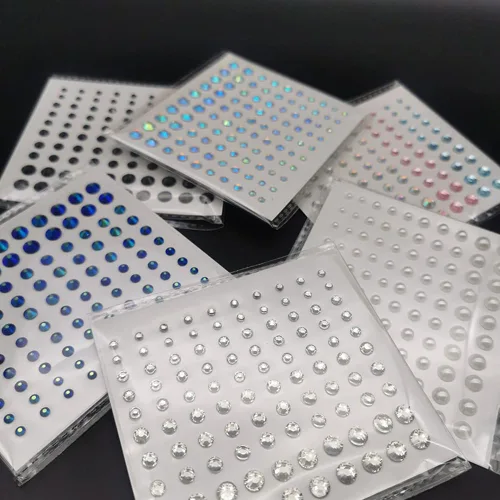Vista 5 de Pegatinas de diamantes de imitación de acrílico autoadhesivas para maquillaje de rostro, cara y rostro, gemas para mujeres, accesorios de festival