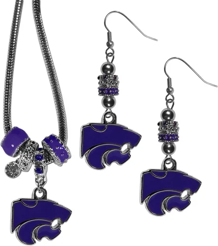 Vista 14 de Siskiyou Sports NCAA womens Euro Bead Earrings and Necklace Set