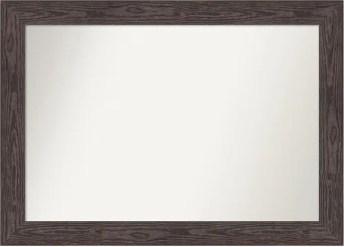 Vista 187 de Amanti Art Espejo personalizado, espejo de baño negro puente, espejo de pared o espejo de tocador de baño sobre el fregadero (26 x 26 pulgadas)