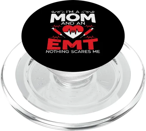 Vista 8 de Soy una mamá y un EMT EMS Paramédico cuidado de la salud PopSockets intercambiables PopGrip