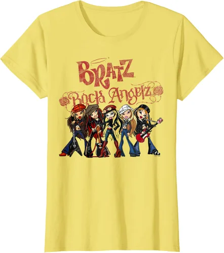 Vista 24 de Bratz Camiseta Rock Angelz Group Shot Negro