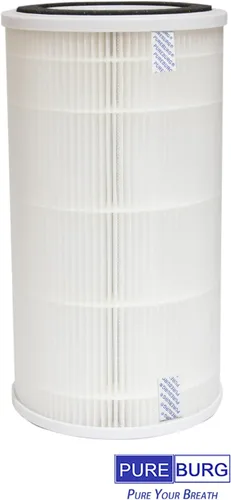 Vista 4 de PUREBURG Filtro de repuesto compatible con Conair AP04 purificador de aire para habitación media, H13 True HEPA y filtración multicapa de carbón