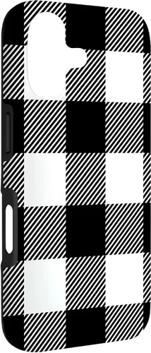 Vista 3 de Buffalo Plaid Black White Phone Case for iPhone 17