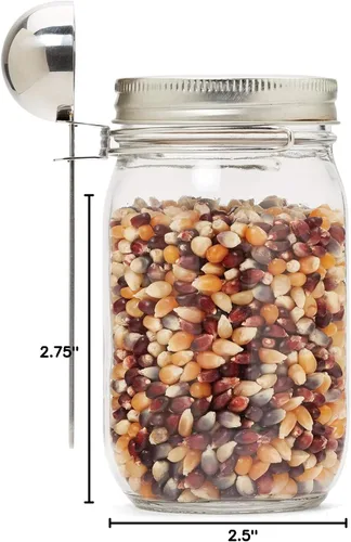 Vista 3 de Jarware 82655 Cuchara de café de boca regular de acero inoxidable, metálica, 1 cucharada, acero inoxidable