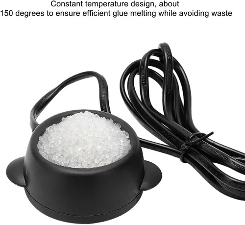 Vista 3 de Pegamento Melting Pot Mini Temperatura Constante Extensiones de Cabello Pegamento Ollas de fusión Peluca Estufa de fusión Olla Caliente