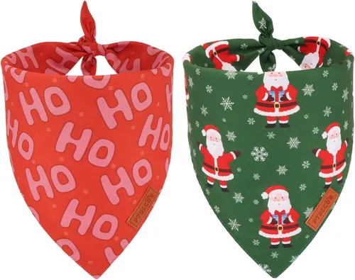 Vista 13 de PTDECOR Bandana de Halloween para perro, bufanda festiva reversible para mascotas, varios tamaños, bandanas triangulares de Halloween para cachorros