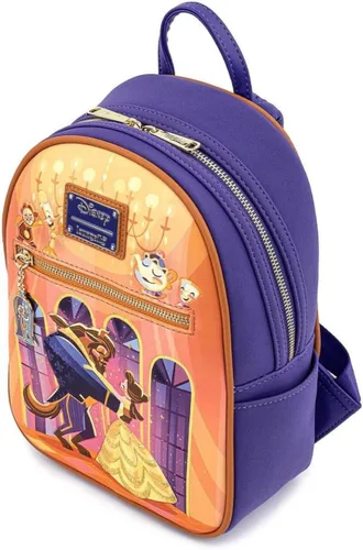 Vista 7 de Loungefly Disney Beauty and the Beast Ballroom Scene - Bolso de hombro con doble correa para mujer Multi