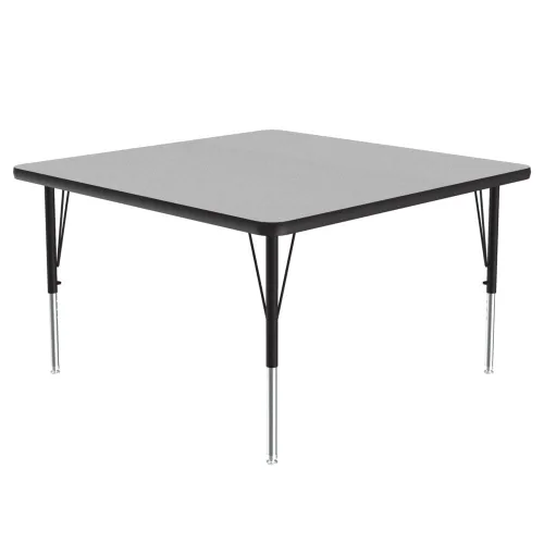 Vista 29 de Correll Mesa de Actividades Rectangular para Aula de 24"x36", Altura Ajustable (19"-29"), Granito Negro Laminado Térmico Fusionado Duradero