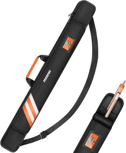 Vista 9 de PEKREWS Estuche para Taco de Billar, Funda Suave para Taco de Billar 1x1 que Contiene 1 Culata y 1 Flechón con Bolsillo con Cremallera para Taco
