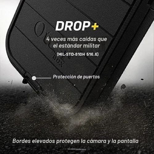 Vista 6 de OtterBox Defender Series - Funda de edición sin pantalla para iPhone 13 Pro Max y iPhone 12 Pro Max (solamente), solo funda, protección de defensa