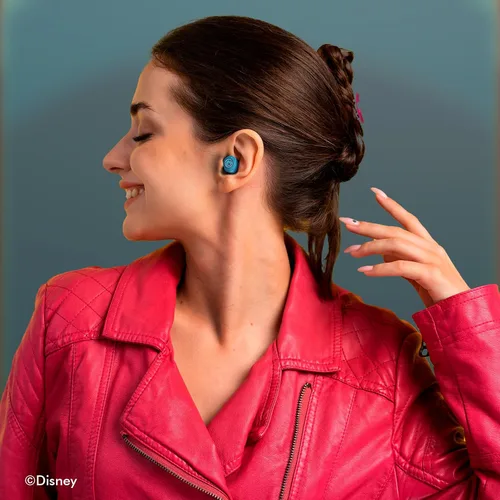 Vista 8 de Auriculares Bluetooth Disney Lilo y Stitch con estuche de carga - Auriculares inalámbricos con micrófono incorporado + Hasta 30 horas de tiempo