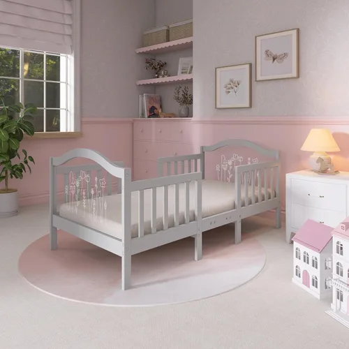 Vista 2 de Dream On Me Rosie - Cama infantil en color gris
