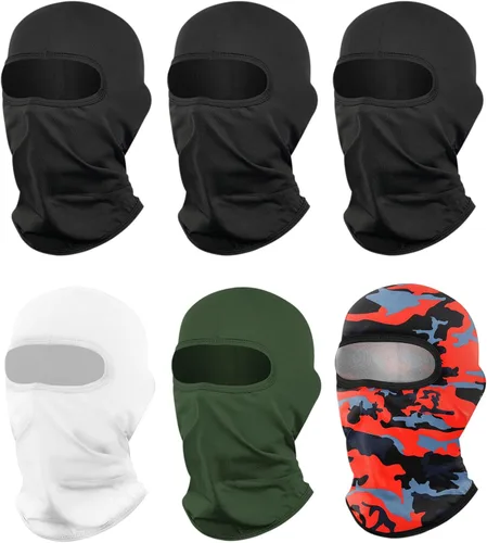 Vista 17 de LONGKING Pasamontañas de esquí, máscara facial de invierno para hombres y mujeres, esquí, snowboard, motocicleta, protección UV