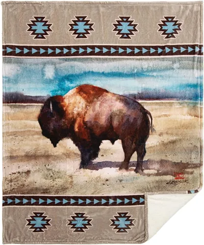 Vista 45 de Carstens, Inc. Dean Crouser - Manta de forro polar Sherpa de gran tamaño, 54 x 68 pulgadas, A Moment's Rest