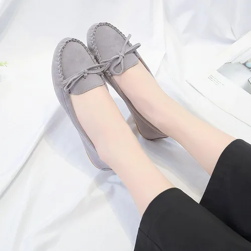 Vista 2 de Zapatos sin cordones para mujer, zapatos planos cómodos, zapatos de vestir, zapatos de tenis, zapatos casuales para el trabajo, mocasines