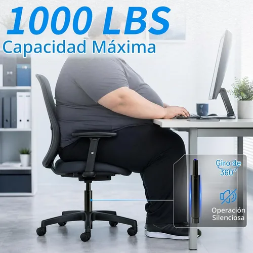 Vista 7 de MySit Cilindro de Elevación de Gas de Repuesto para Silla de Oficina con Carrera de 2.2", Resistente 450 libras, Varilla de Resorte de Gas Más