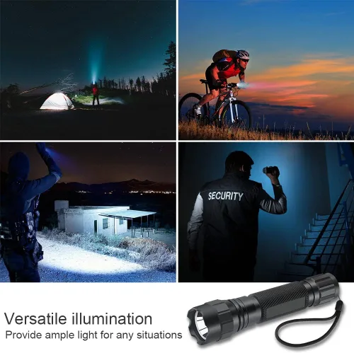 Vista 6 de Feyachi Linternas LED recargables linterna táctica 1200 lúmenes FL21-MB luz de flash impermeable emergencia camping casa senderismo