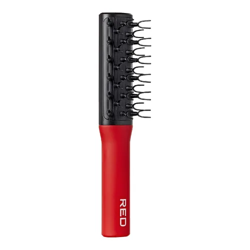 Vista 5 de Red by Kiss Cepillo desenredante para mujeres, hombres y niños, desenredante para alisar el cabello rizado, natural, liso, afro, húmedo o seco, se