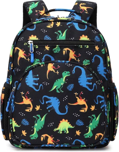 Vista 18 de abshoo Lindas mochilas ligeras para niños de 4 a 8 años de edad (coches negro)