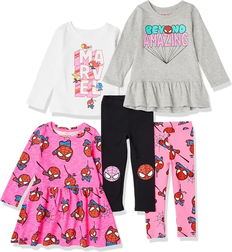 Vista 57 de Amazon Essentials Disney Marvel Star Wars Frozen Conjunto de ropa de mezcla y combinación de princesa para niñas y niños pequeños