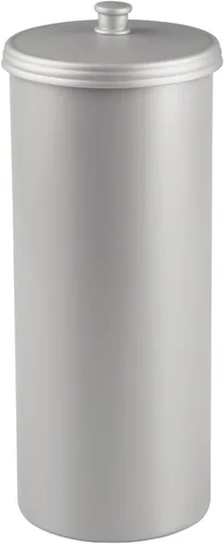 Vista 9 de iDesign Soporte Independiente para Papel Higiénico de Baño con Tapa para 3 Rollos Extra, Plata Con tapa, para 3 rollos adicionales