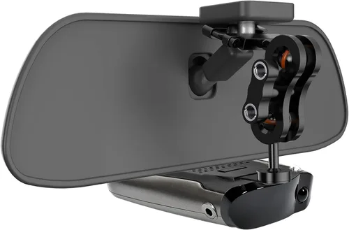 Vista 2 de SDSACZMU Soporte para detector de radar, soporte de radar de varilla de espejo retrovisor de aluminio, para Cobra iRadar ESD SPX RAD 480i 450 380