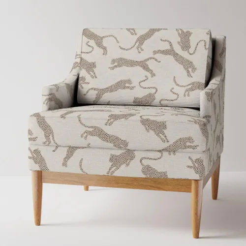 Vista 2 de Spoonflower Fabric Neutral Leopard Boho Safari on Performance Velvet