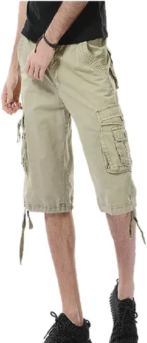 Vista 13 de Leward Pantalones cortos cargo de sarga de algodón para hombre, ligeros para exteriores