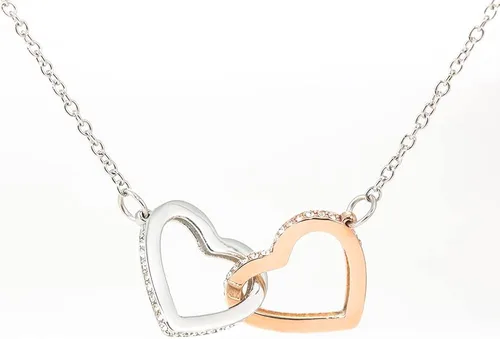 Vista 4 de Collar de To My Future Wife Youre My Soulmate My Other Half regalo de cumpleaños para prometida joyería romántica de alma gemela collar de nudo