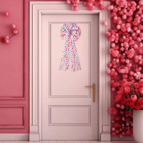 Vista 7 de JarThenaAMCS Cinta con Borde de Alambre para el Día de San Valentín Cinta de Corazón de Conversación Cinta con Alambre de Corazón de Dulce Cinta