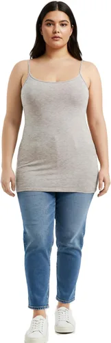 Vista 119 de Emmalise Camisola larga casual básica para mujer, con tirantes ajustables, top en capas