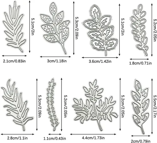 Vista 3 de AFUNTA - Juego de 2 troqueles de metal para hacer tarjetas, plantillas de grabado en relieve para manualidades, álbumes de recortes, decoración