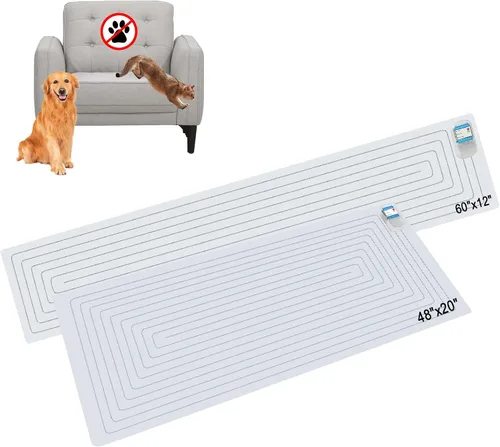 Vista 10 de SEERWAY Tapete Repelente para Perros y Gatos, 2 Piezas Tapete de Entrenamiento para Mascotas con 3 Modos Almohadilla de Descarga Eléctrica