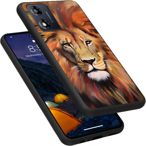 Vista 48 de Funda para Motorola Moto G Play 4G 2024, delgada y ligera, de silicona de TPU suave, color negro, ultrafina, para Motorola Moto G Play 4G 2024, Art