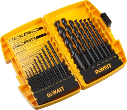 Vista 8 de DEWALT Juego de brocas de óxido negro con punta piloto, 13 piezas (DW1163)