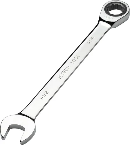 Vista 2 de Jetech Llave combinada de trinquete de 1-1/8 pulgadas (paquete de 5) - Llave de engranajes de acero Cr-V de grado industrial métrico en acabado Sae