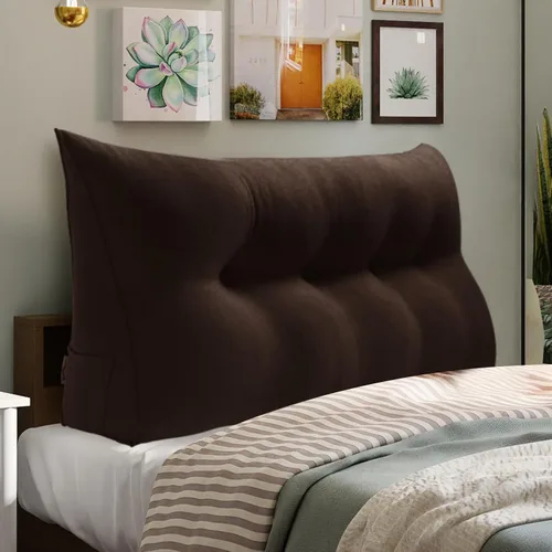 Vista 57 de WOWMAX - Almohada grande triangular con respaldo para cabecera, almohada de posicionamiento para lectura en forma de cuña, con funda extraíble