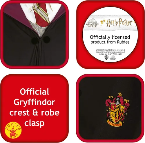 Vista 2 de Rubie's Disfraz de Harry Potter de las Reliquias de la Muerte para adulto, Por favor, compruebe