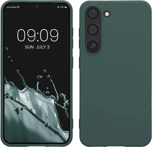 Vista 87 de kwmobile Funda compatible con Samsung Galaxy S23 - Funda protectora de silicona TPU suave y delgada - Piedra antigua