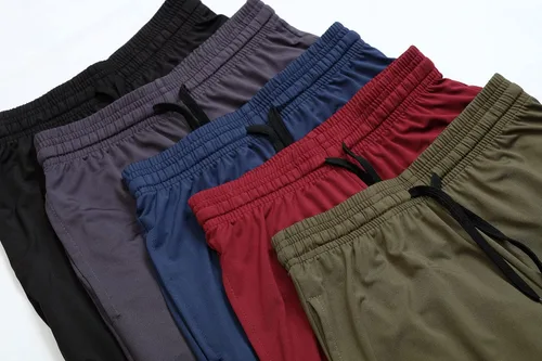 Vista 5 de Paquete de 5 pantalones cortos deportivos Dry-Fit de baloncesto gimnasio para jóvenes niños y niñas con bolsillos