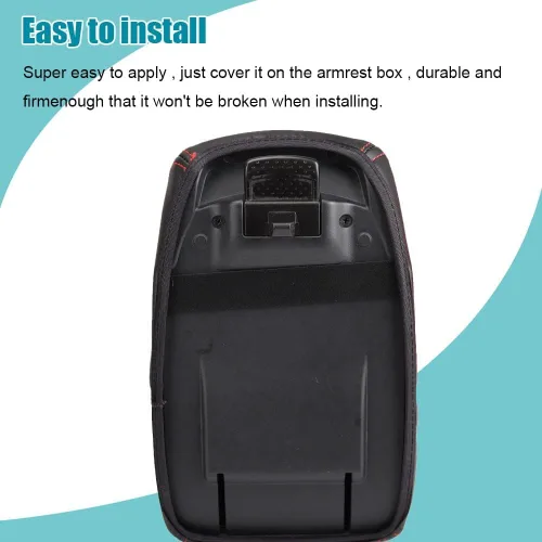 Vista 5 de LEXLEY, Con "SENTRA" LOGO - Funda para reposabrazos, almohadilla de consola central, impermeable, antiarañazos, de cuero, para Nissan 2013-2019