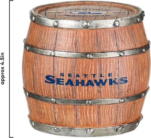 Vista 107 de FOCO NFL Team Logo 5-Pack Barrel Beverage Drink Coaster Set